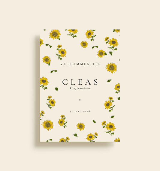 Clea Konfirmation Velkomstskilt