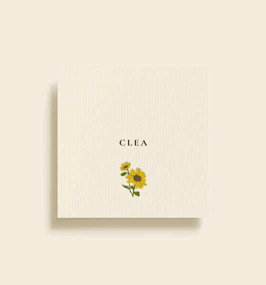 Clea Konfirmation Bordkort