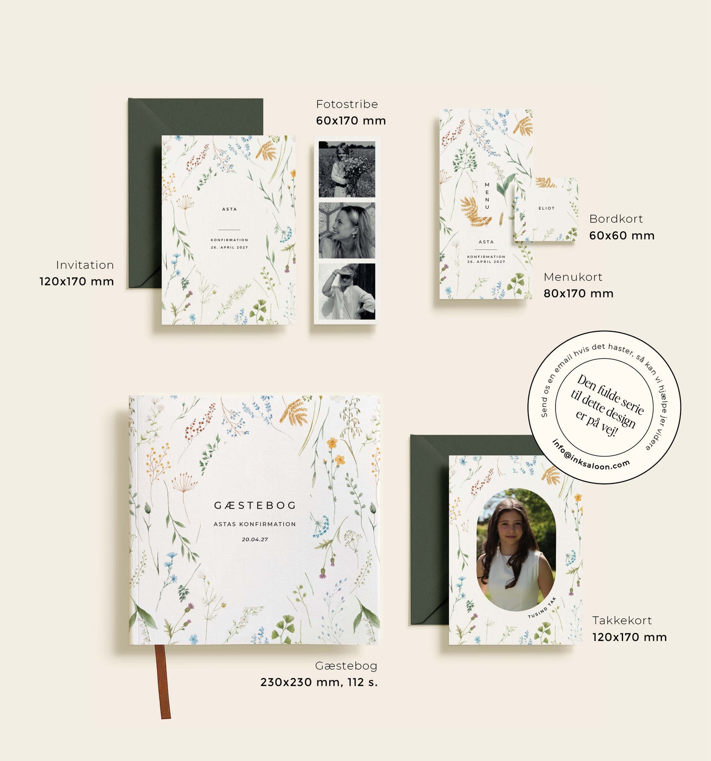 Elly Konfirmation Invitation