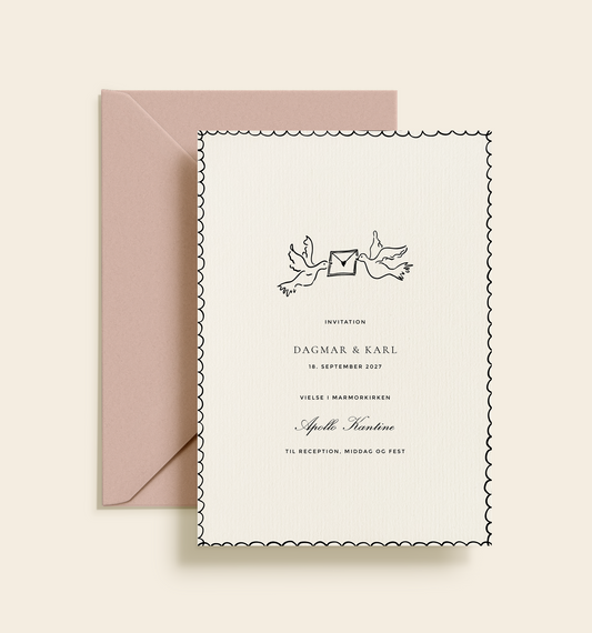 Dagmar & Karl Bryllup Invitation