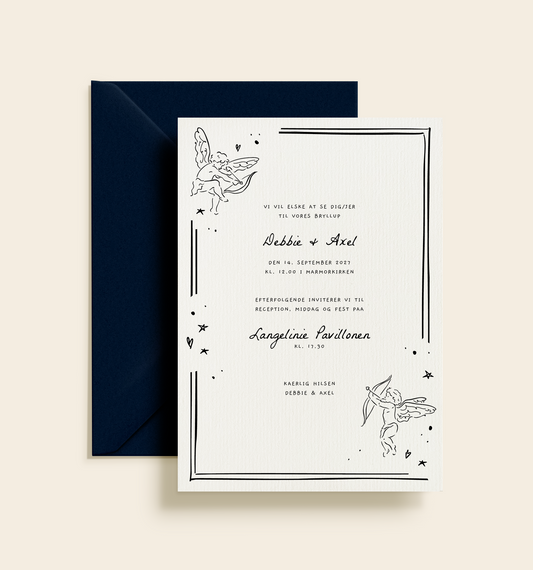 Debbie & Axel Bryllup Invitation