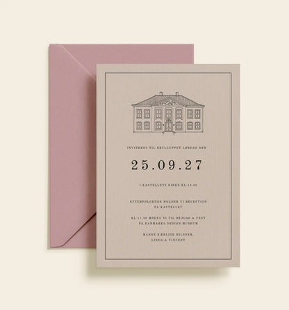 Design Museum Danmark Bryllup Invitation