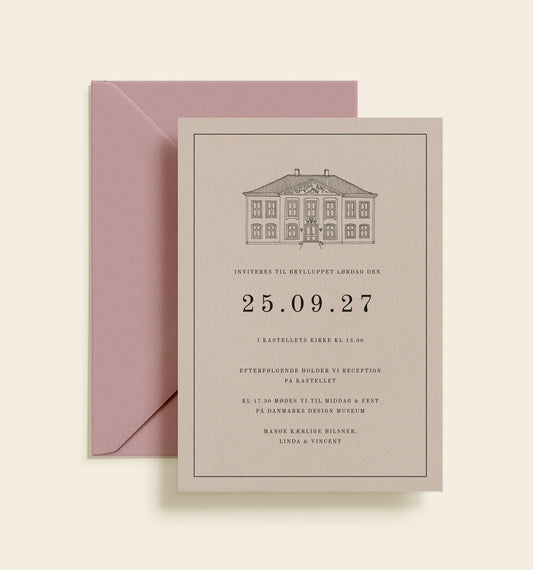Design Museum Danmark Bryllup Invitation
