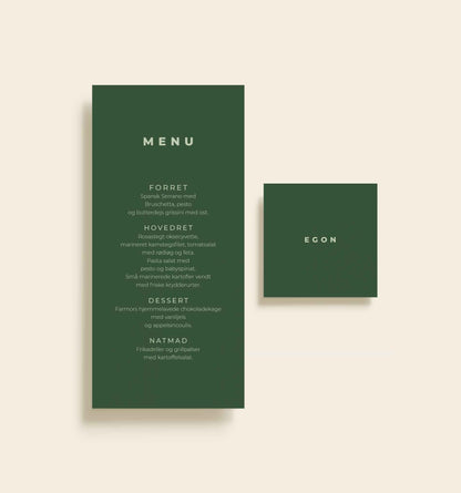 Egon Konfirmation Bordkort