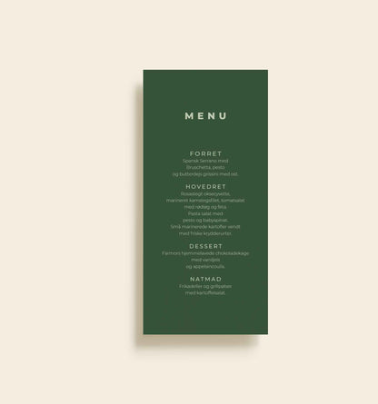 Egon Konfirmation Menukort