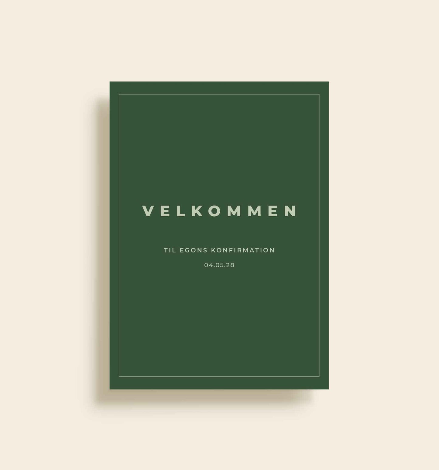 Egon Konfirmation Velkomstskilt