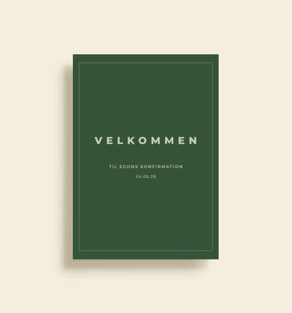Egon Konfirmation Velkomstskilt