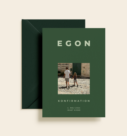 Egon Konfirmation Invitation