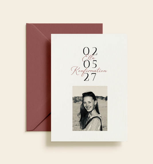Ella Konfirmation Invitation
