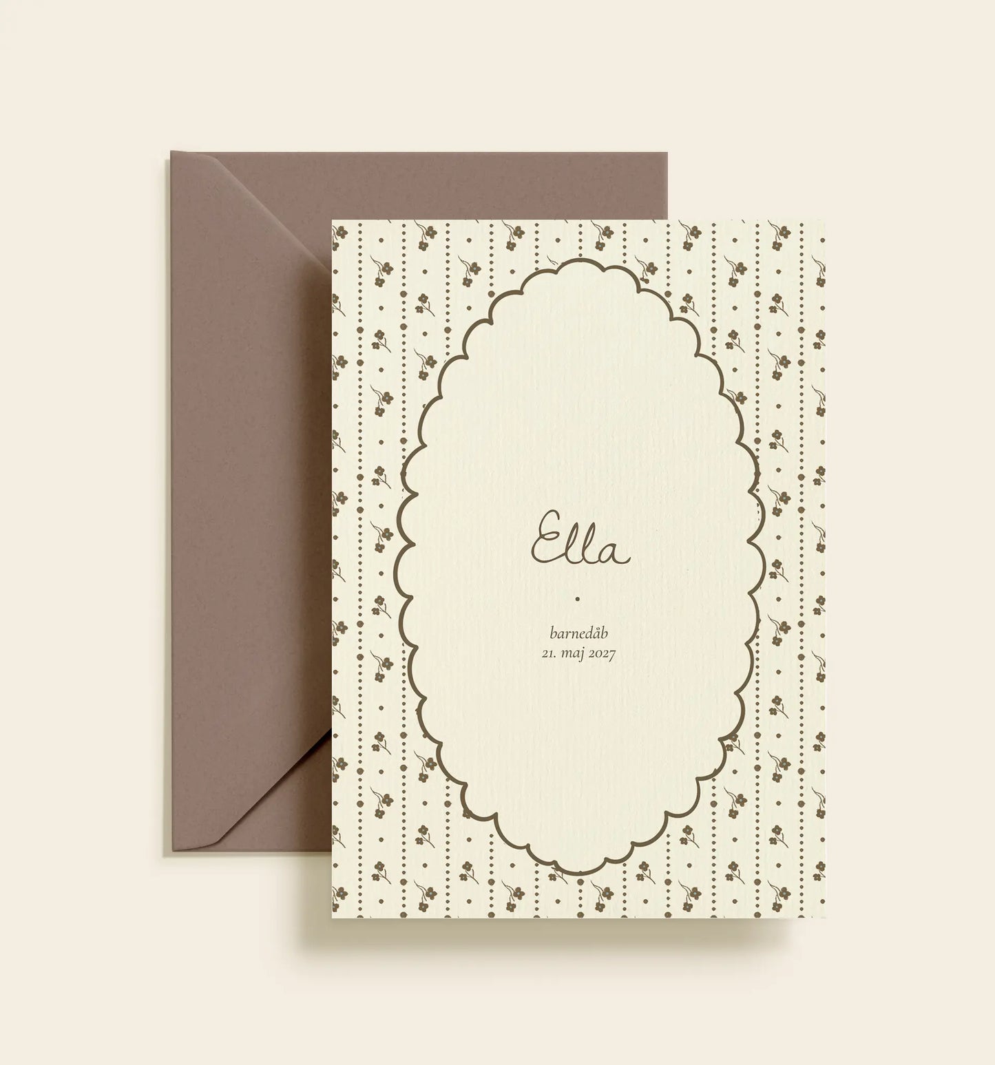 Ella Barnedåb Invitation
