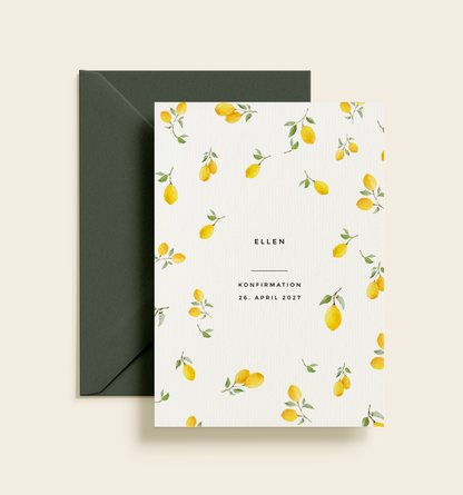 Ellen Konfirmation Invitation