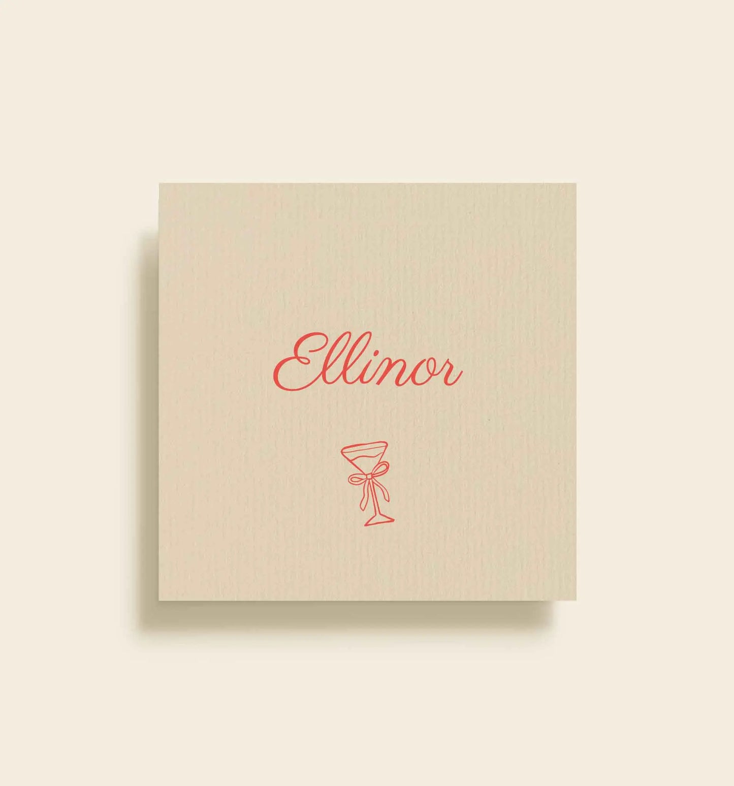 Ellinor Konfirmation Bordkort