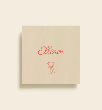 Ellinor Konfirmation Bordkort