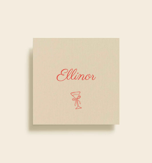 Ellinor Konfirmation Bordkort