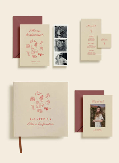 Ellinor Konfirmation Takkekort