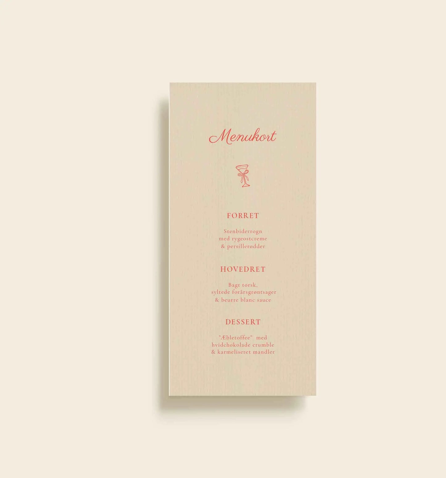 Ellinor Konfirmation Menukort