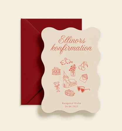Ellinor Konfirmation Invitation