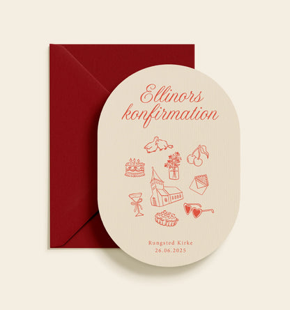 Ellinor Konfirmation Invitation