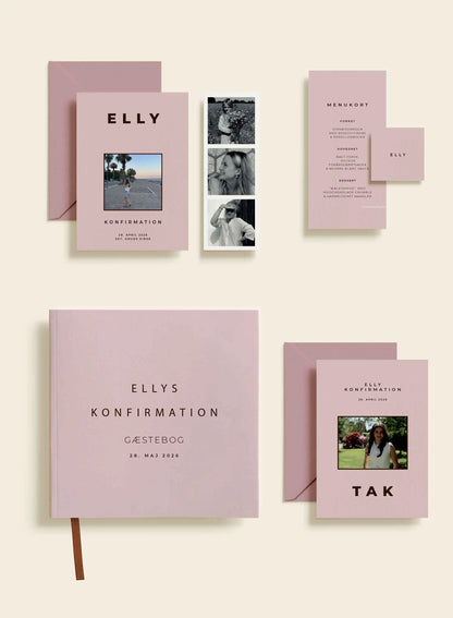 Elly Konfirmation Takkekort