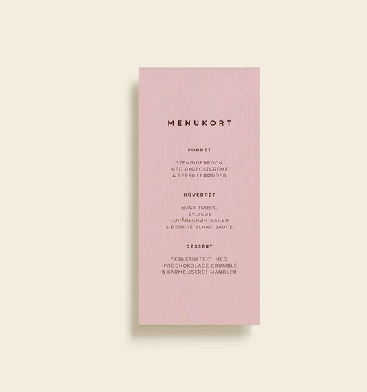 Elly Konfirmation Menukort