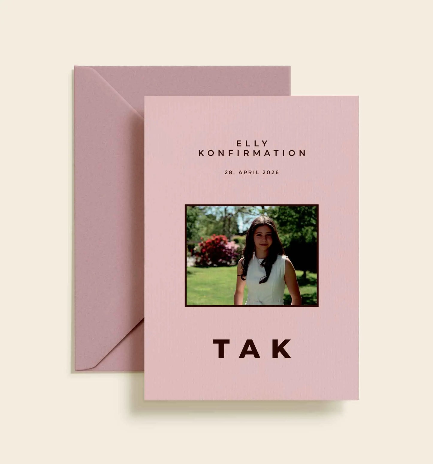 Elly Konfirmation Takkekort