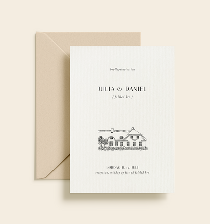 Falsled Kro Bryllup Invitation