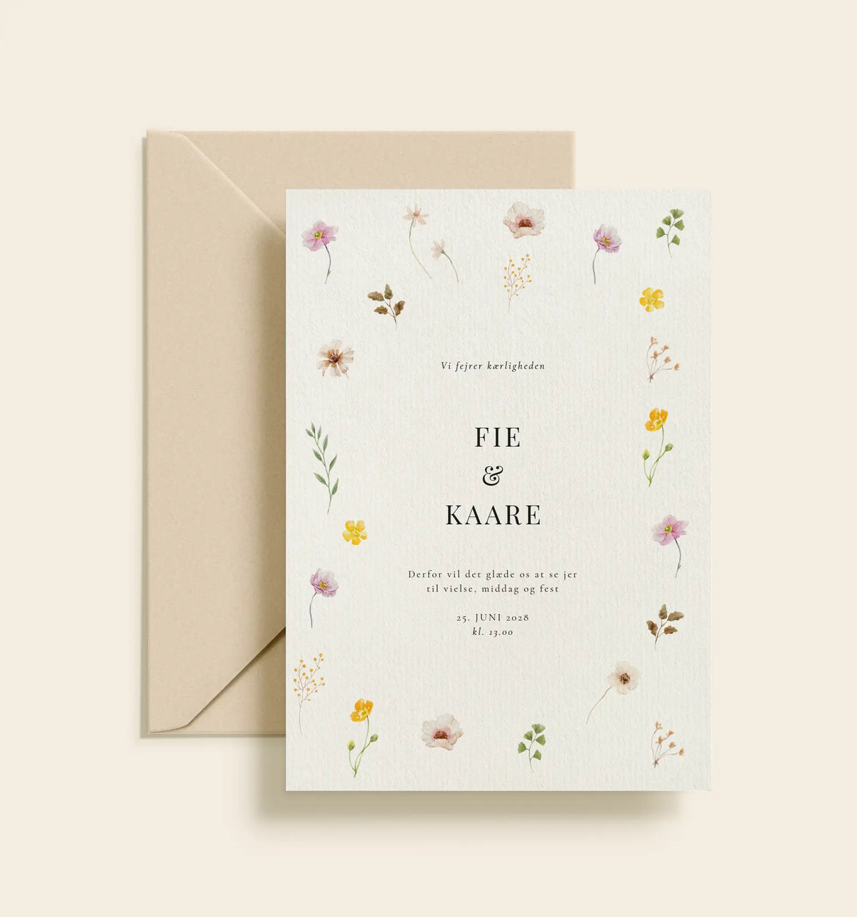 Fie & Kaare Bryllup Invitation