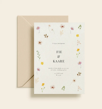 Fie & Kaare Bryllup Invitation