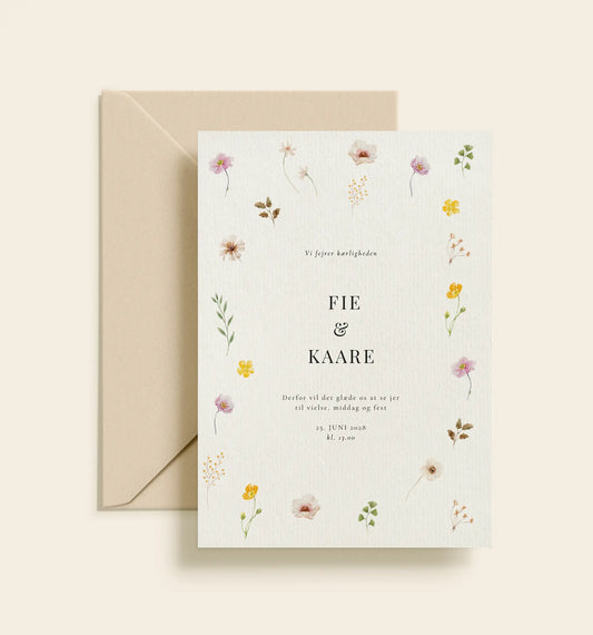Fie & Kaare Bryllup Invitation