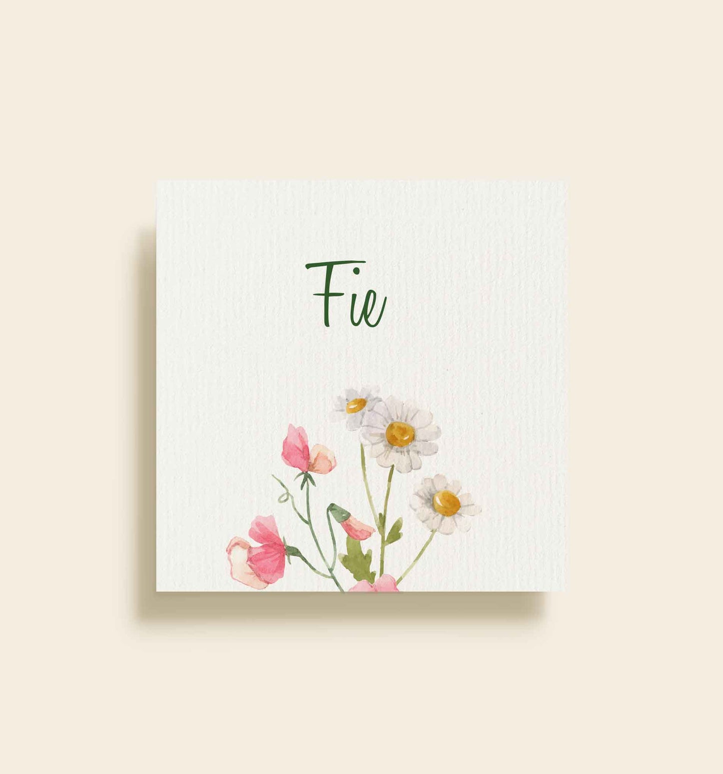 Fie Konfirmation Bordkort