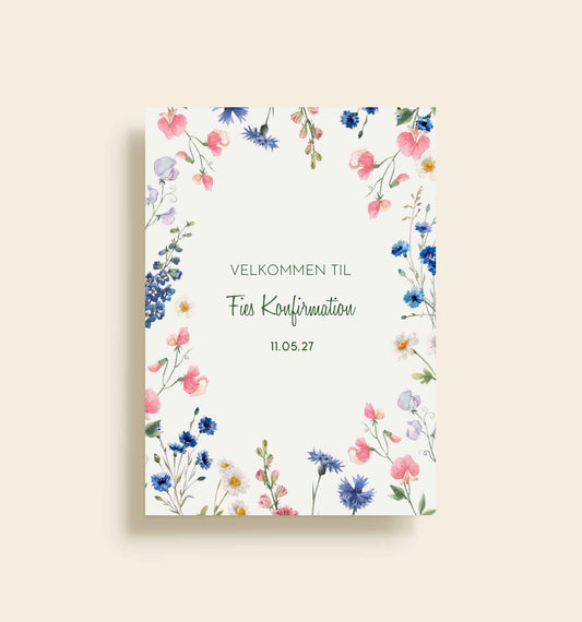 Fie Konfirmation Velkomstskilt