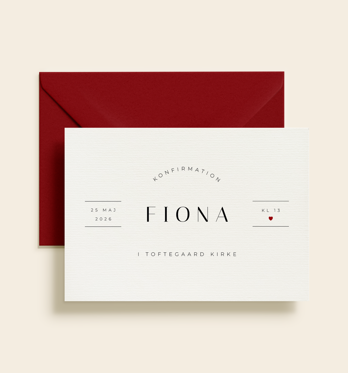 Fiona Konfirmation Invitation