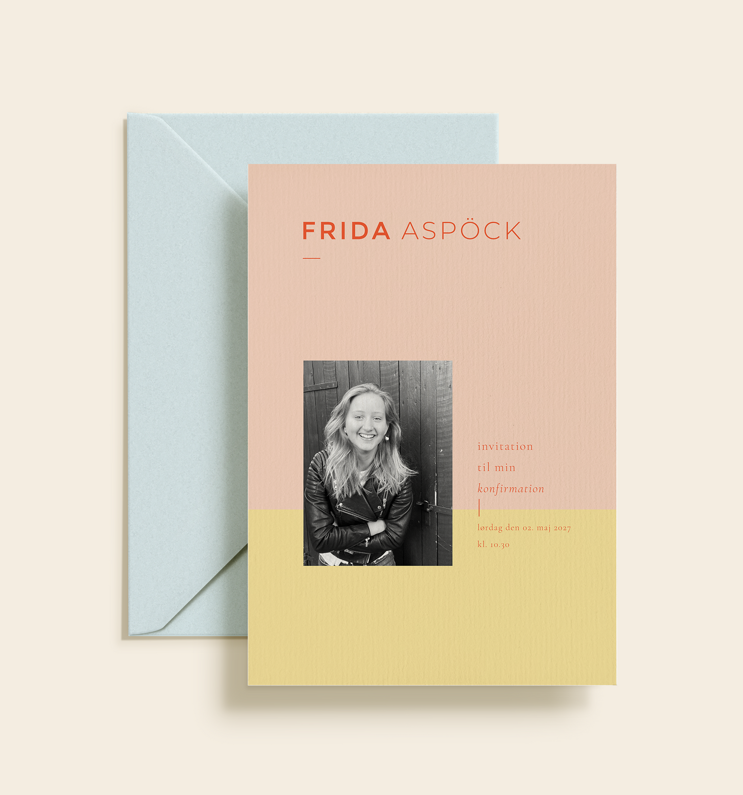 Frida Konfirmation Invitation