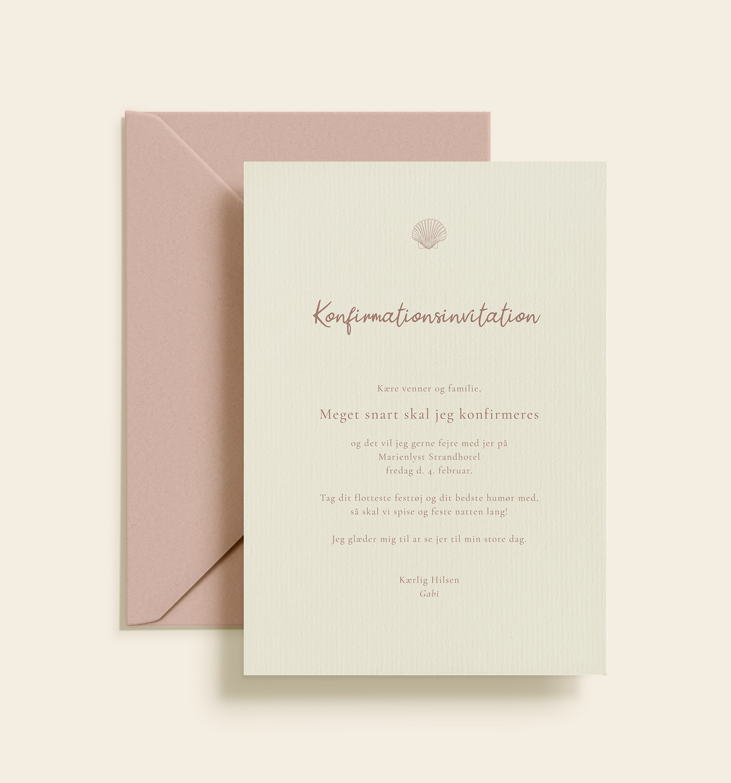 Gabi Konfirmation Invitation