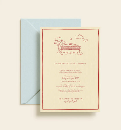 Halleklippen Bryllup Invitation