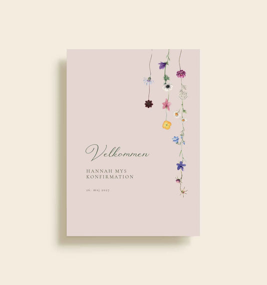 Hannah My Konfirmation Velkomstskilt
