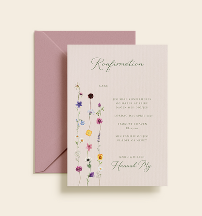 Hannah My Konfirmation Invitation - Print Selv / Digital