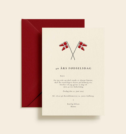 Hanne Fødselsdag Invitation