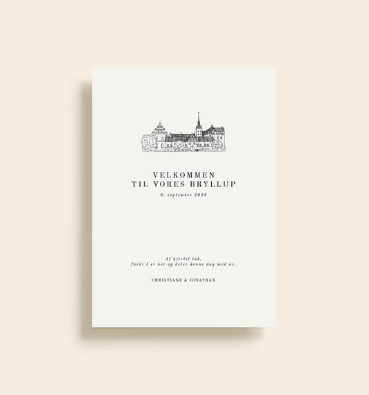 Holckenhavn Bryllup Velkomstskilt