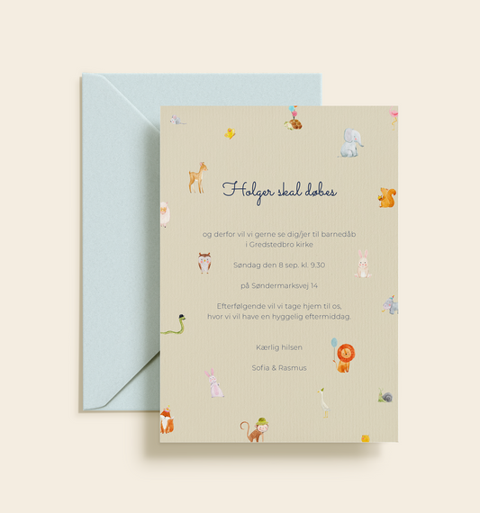 Holger Barnedåb Invitation