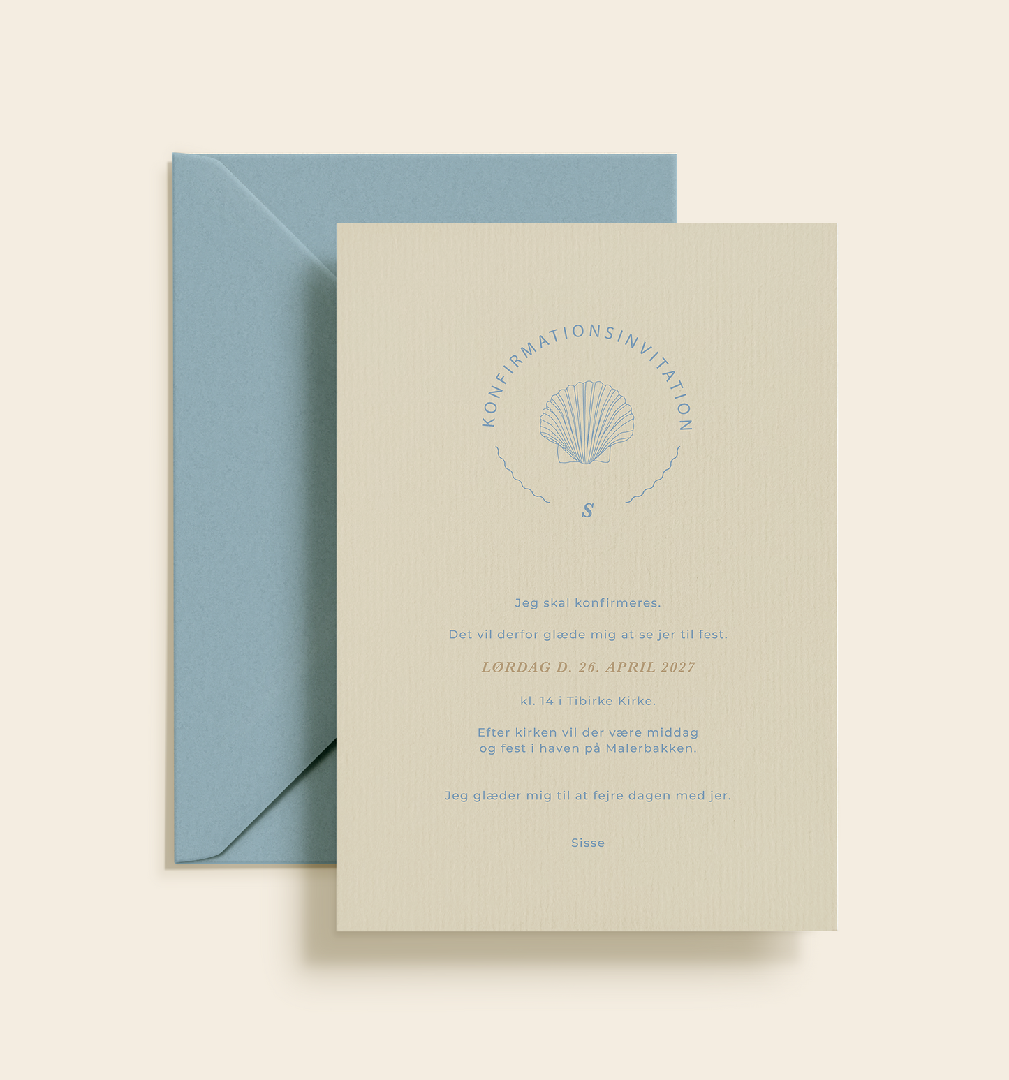 Sisse Konfirmation Invitation