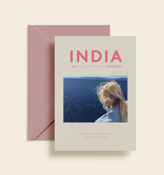 India Konfirmation Invitation