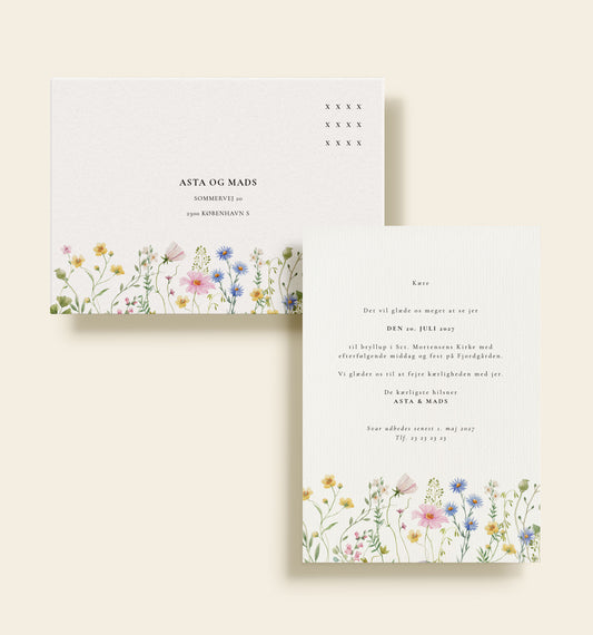Invitationspakke 1 - Bryllup