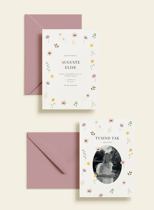 Invitationspakke 4 - Konfirmation