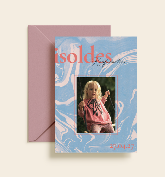 Isolde Konfirmation Invitation