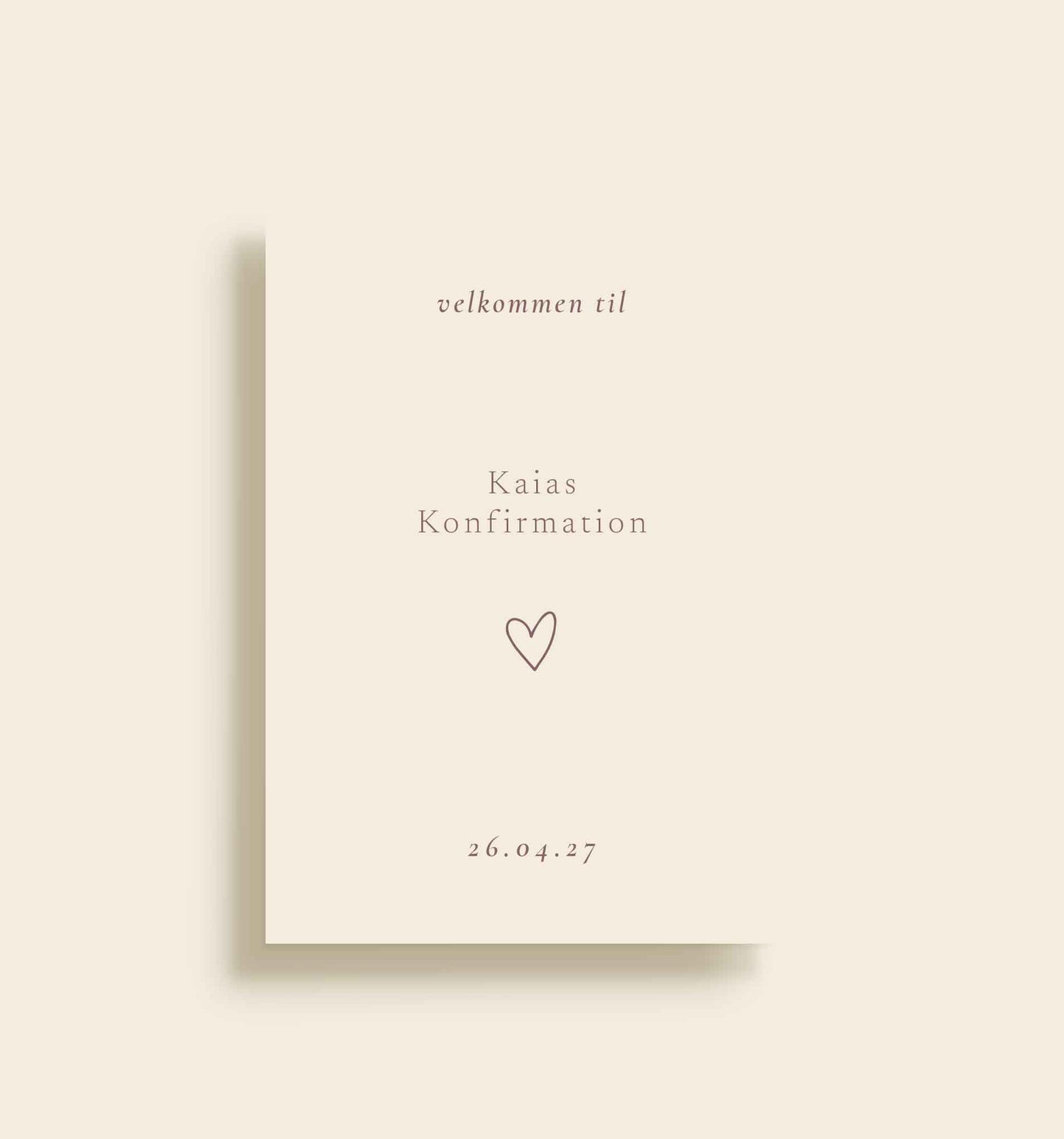 Kaia Konfirmation Velkomstskilt