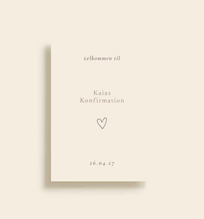 Kaia Konfirmation Velkomstskilt