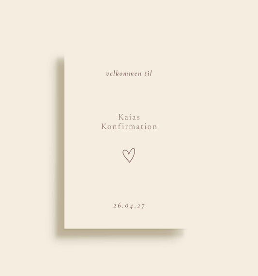 Kaia Konfirmation Velkomstskilt