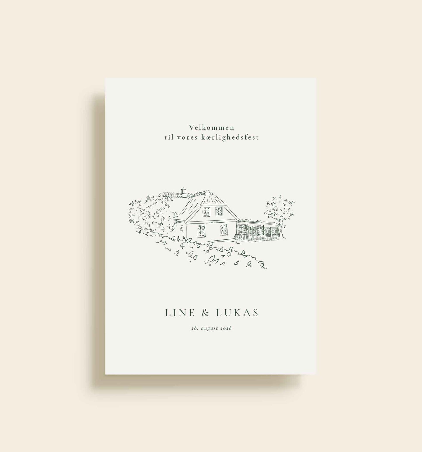 Kongekilden Bryllup Velkomstskilt