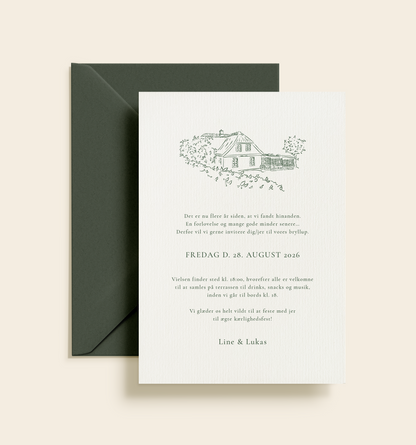 Kongekilden Bryllup Invitation